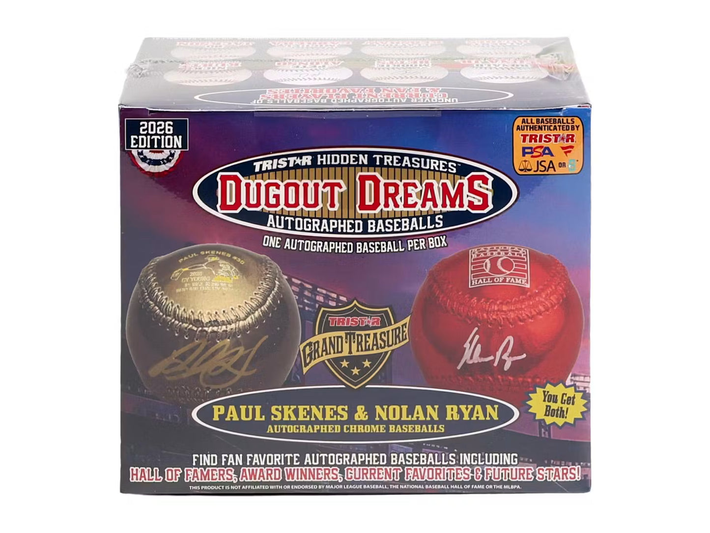 TRISTAR Hidden Treasures: Dugout Dreams Autographed Baseballs 2026 Edition Box