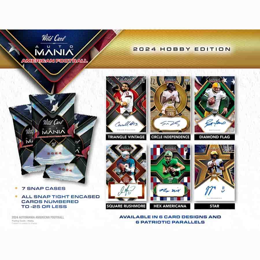 2024 NFL Wild Card Auto Mania American Football Hobby Box