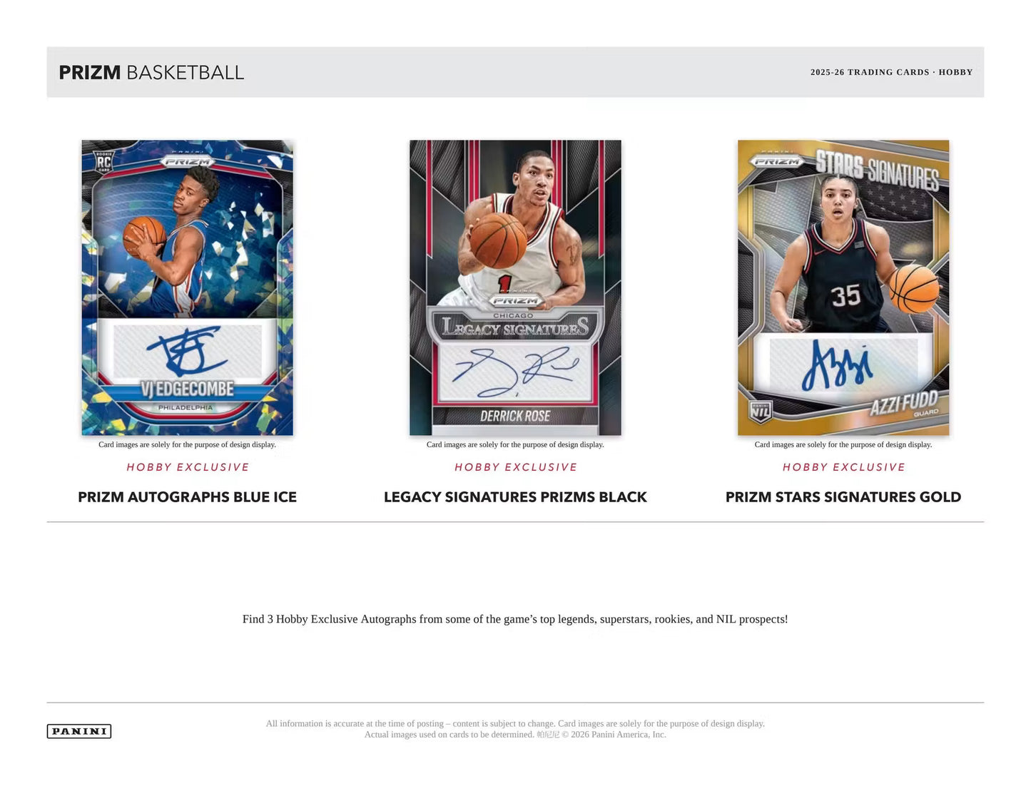 2025-26 NBA Panini Prizm Basketball Hobby Box