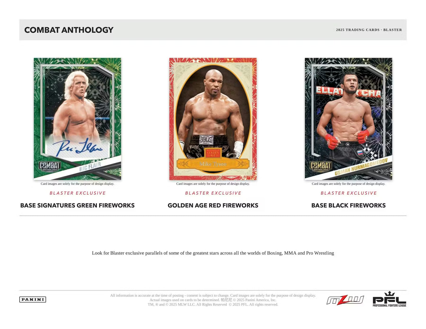 2025 Panini Combat Anthology Blaster Box
