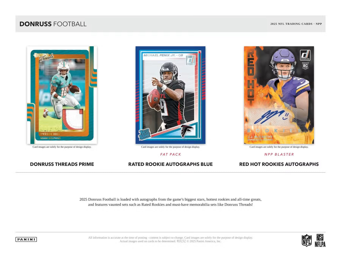2025 NFL Panini Donruss Football Box