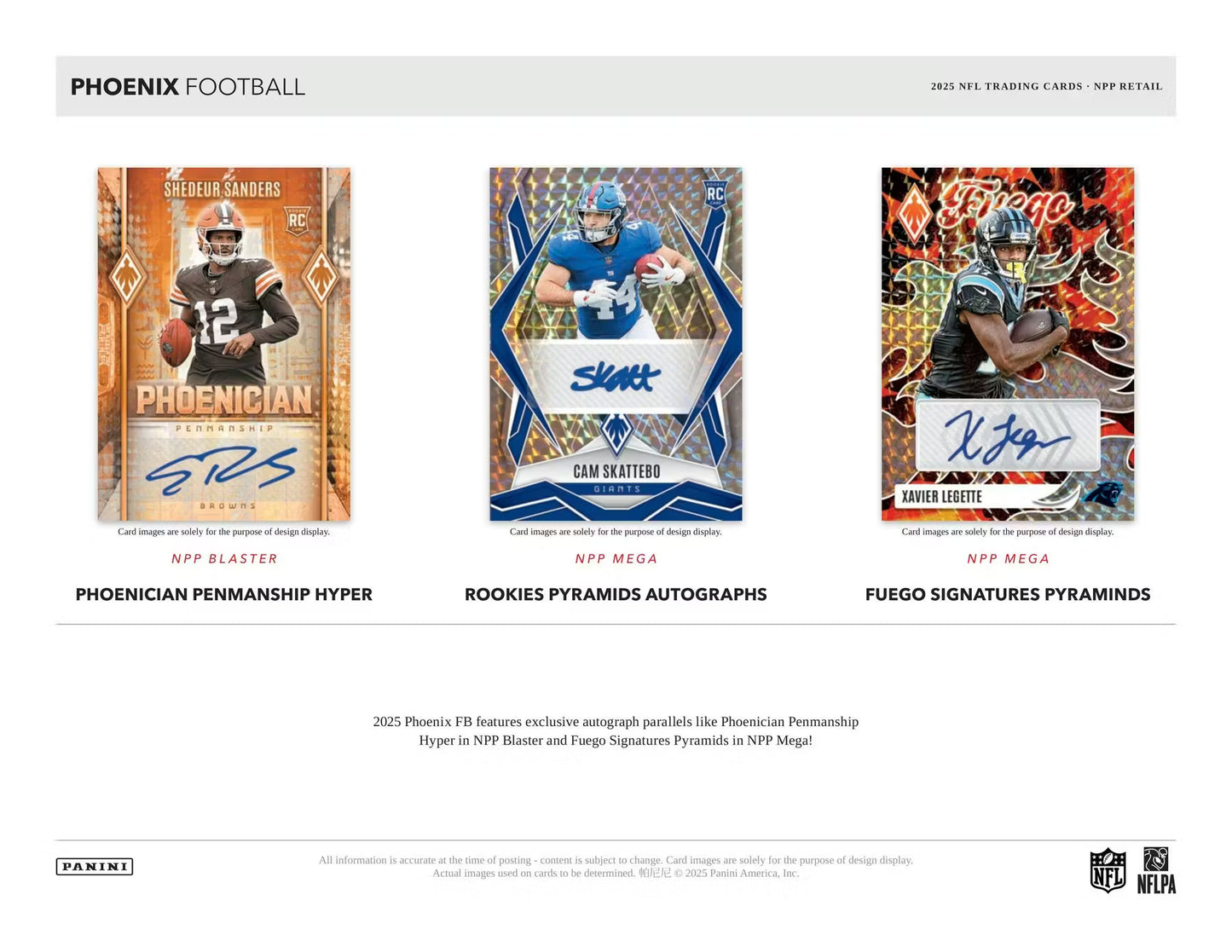 2025 Panini NFL Phoenix Football 6-Pack Blaster Box (Hyper Parallels!)
