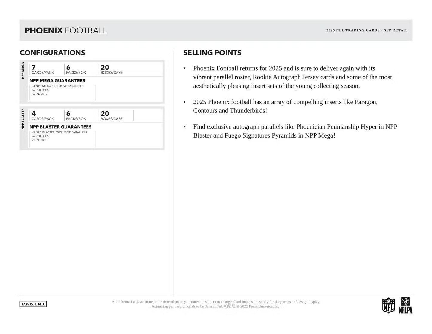2025 Panini NFL Phoenix Football 6-Pack Blaster Box (Hyper Parallels!)