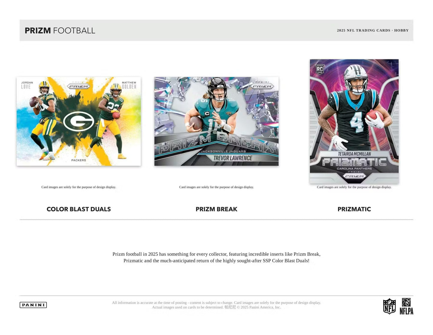 2025 NFL Prizm Hobby Football Box