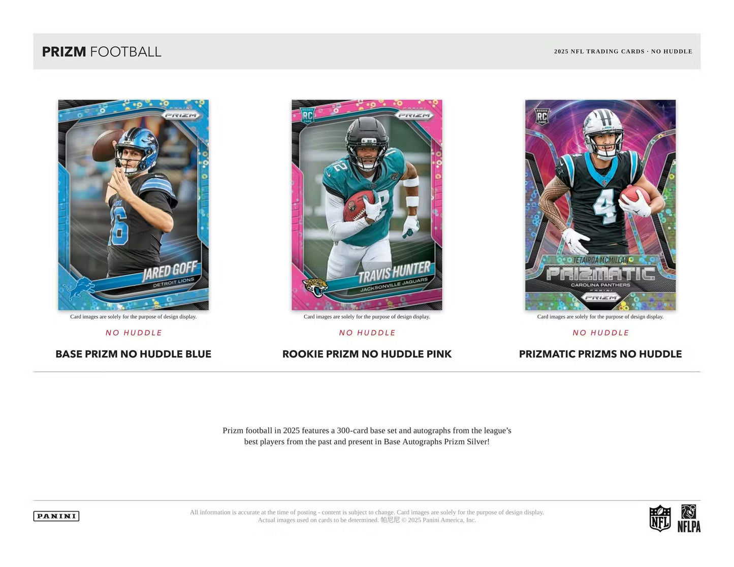 2025 NFL Prizm No Huddle Hobby Football Box