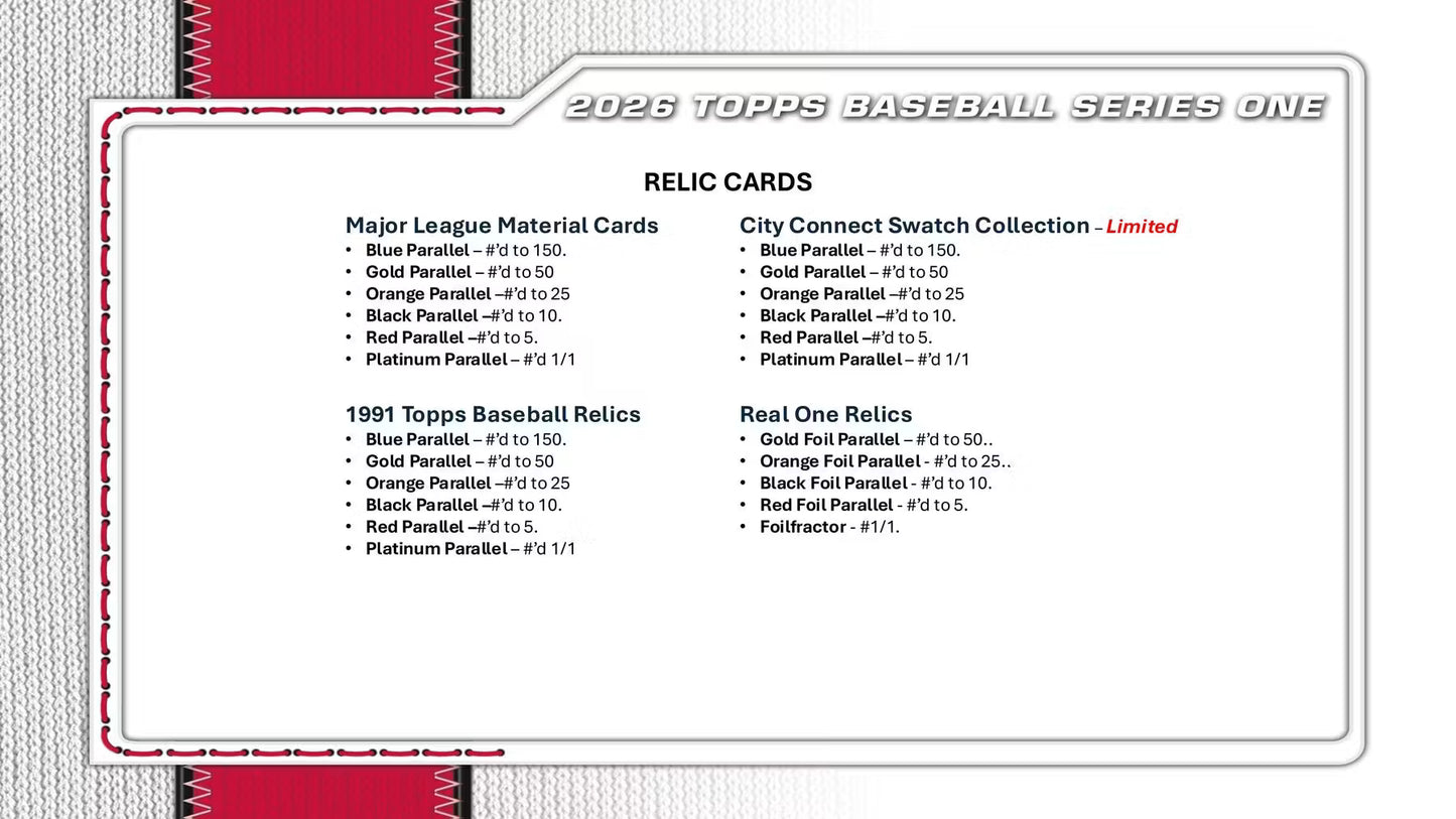 2026  MLB Topps Series 1 Baseball Blaster Box