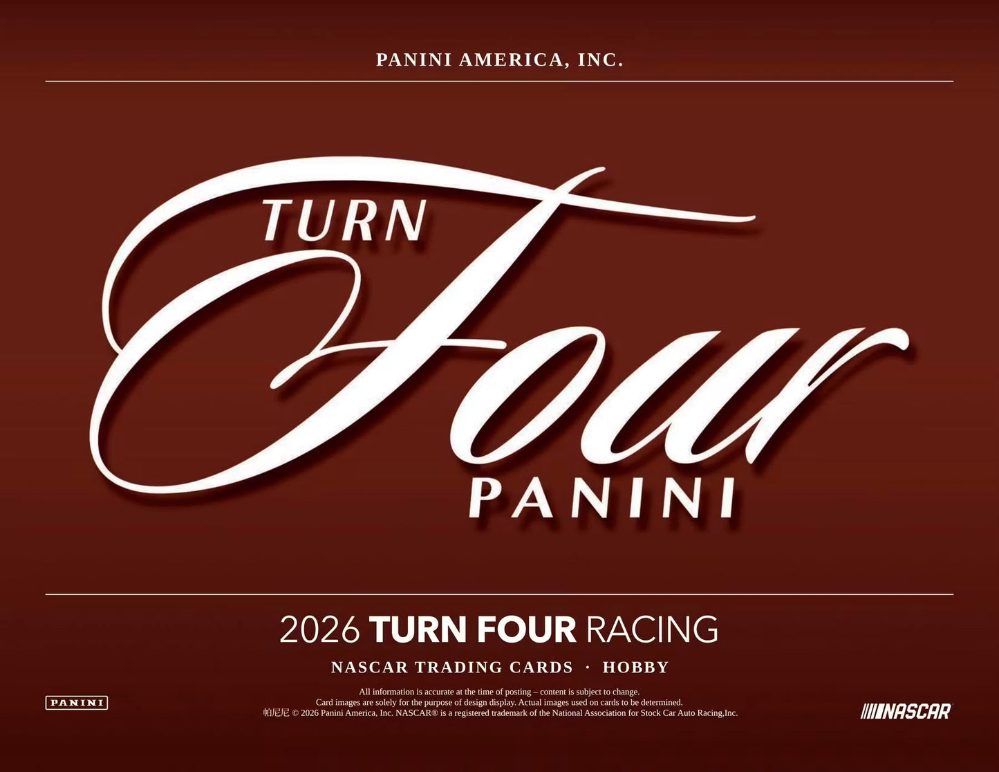2026 NASCAR Panini Turn Four Racing Hobby Box
