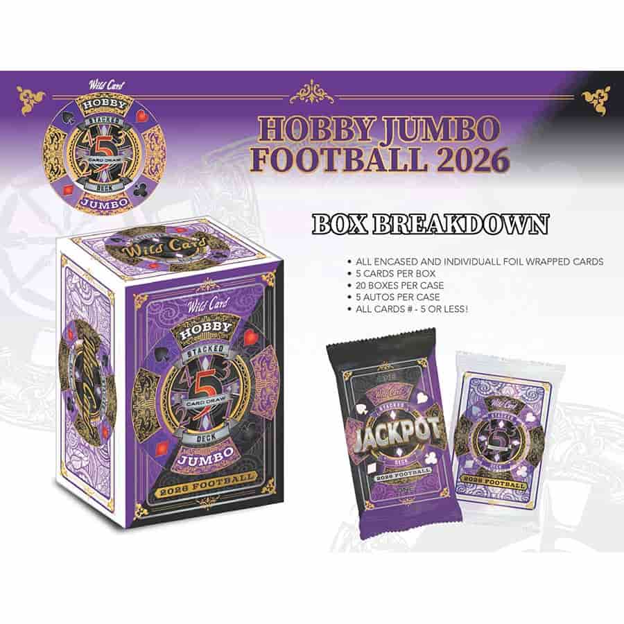 2026 Wild Card 5 Card Draw Stacked Deck Hobby Jumbo