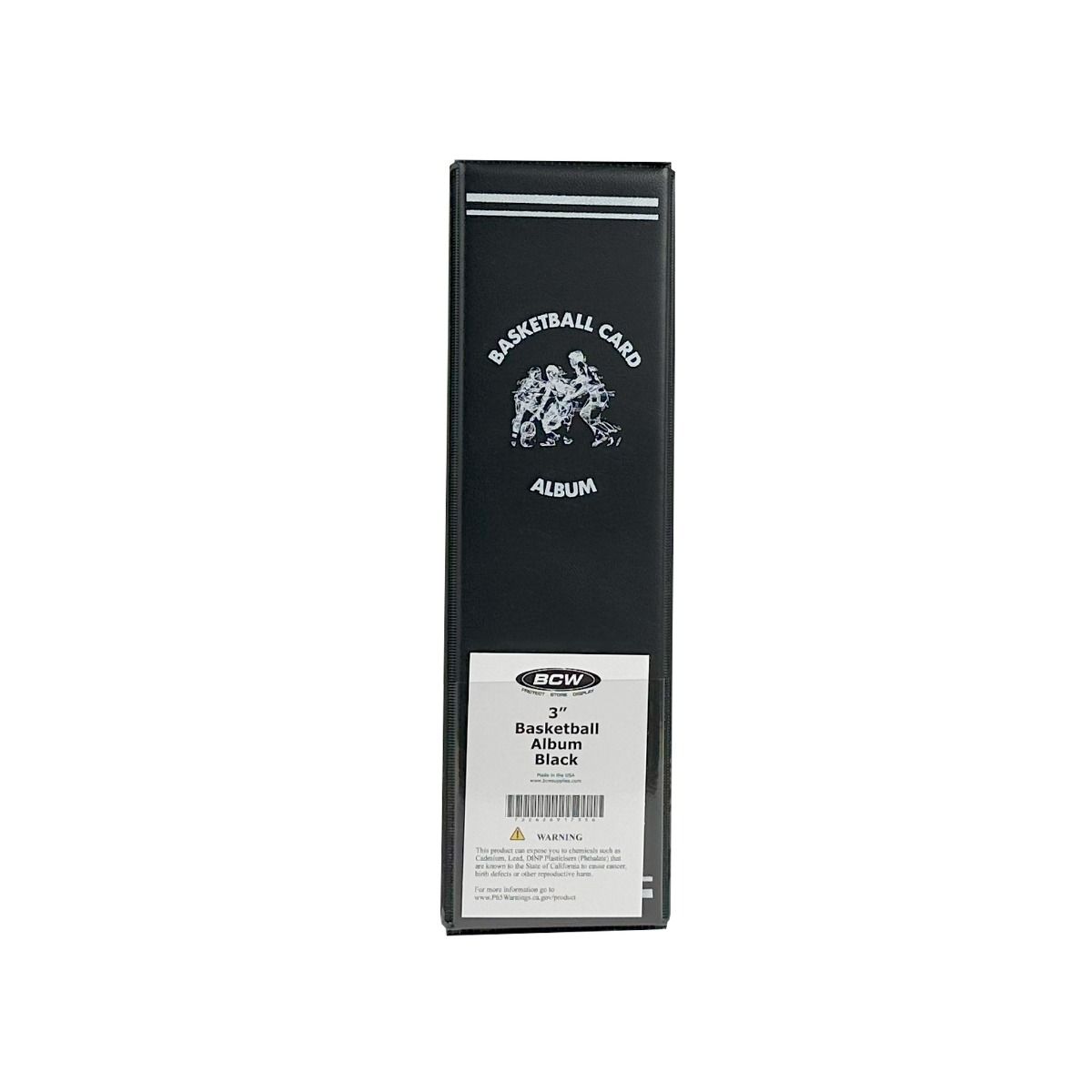 BCW 3-Inch Basketball Card Binder - Black