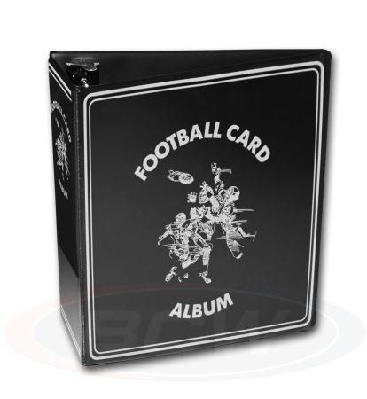 BCW 3-Inch Football Card Album- Black