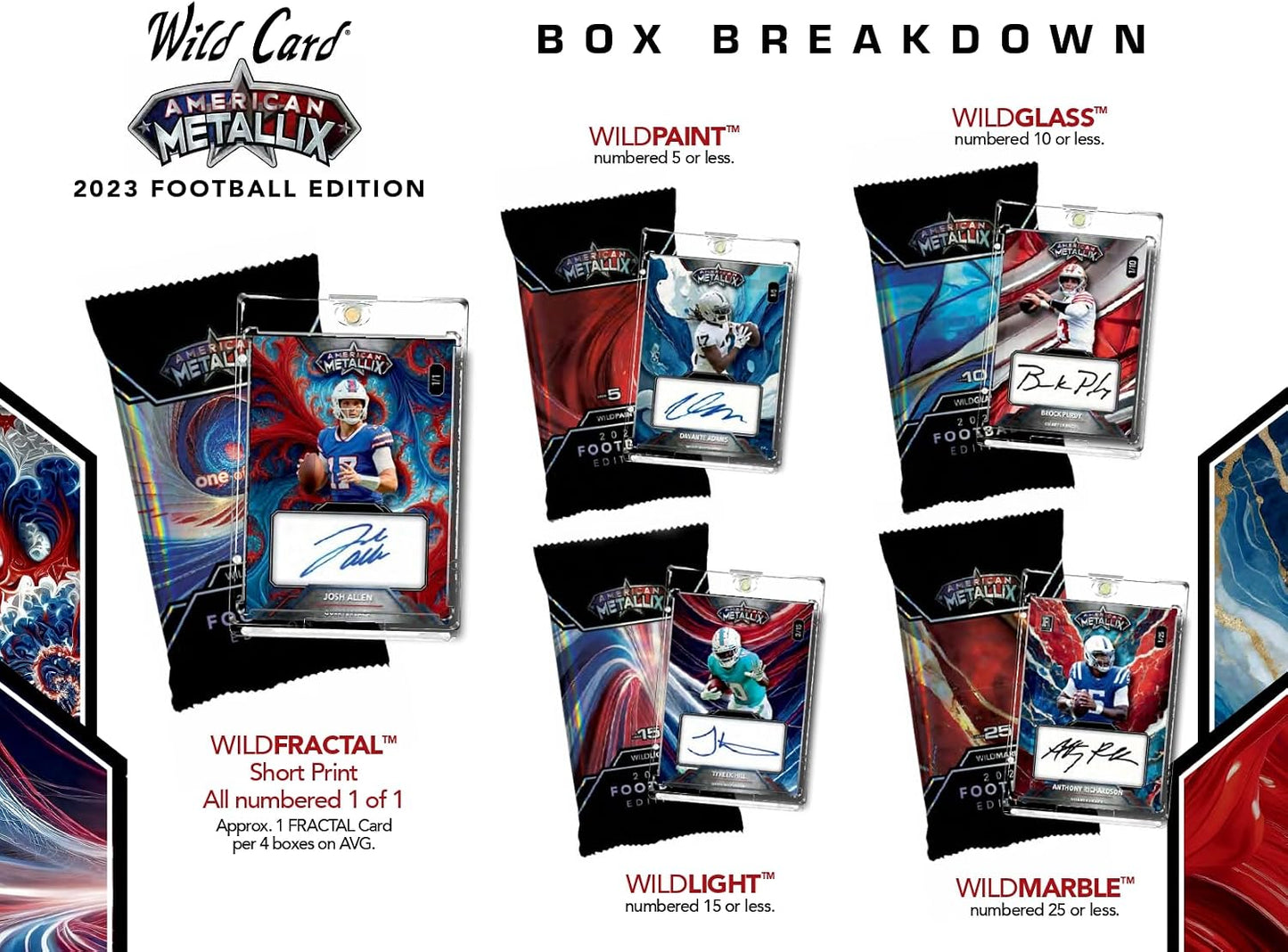 2023 NFL Wild Card American Metallix Football Edition Box