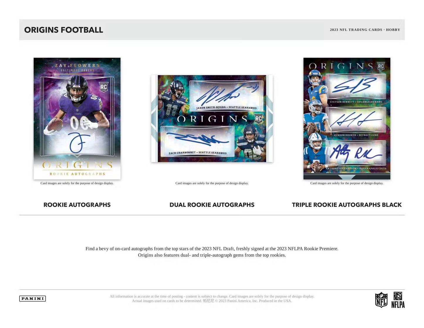 2023 NFL Panini Origins Football Hobby Box