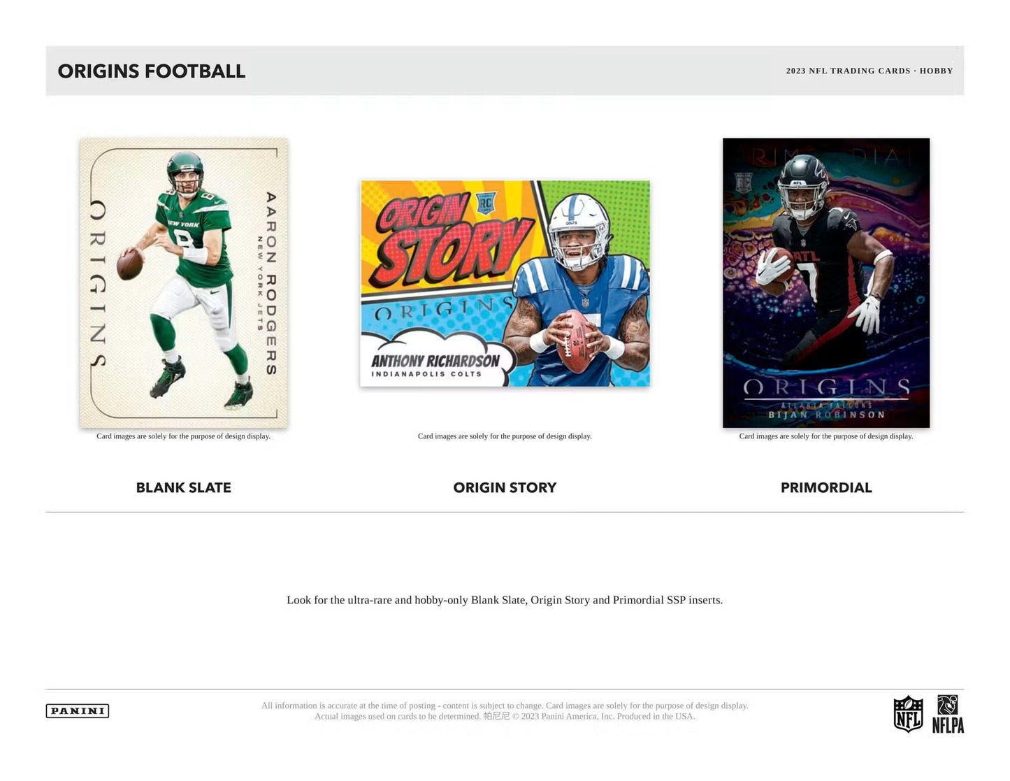 2023 NFL Panini Origins Football Hobby Box