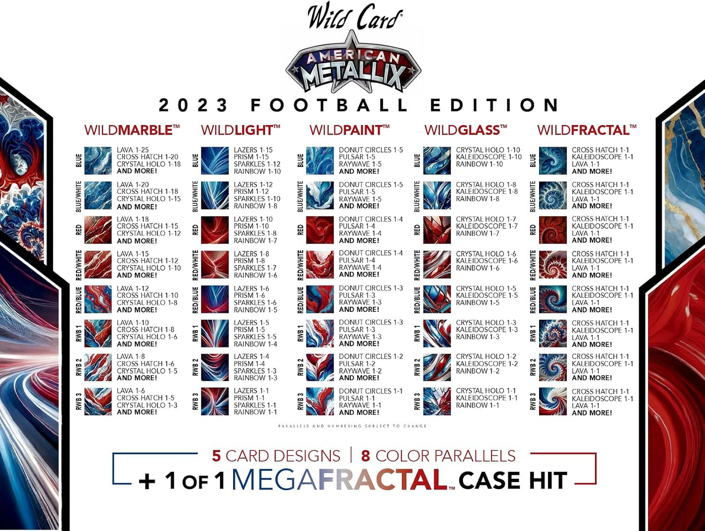 2023 NFL Wild Card American Metallix Football Edition Box