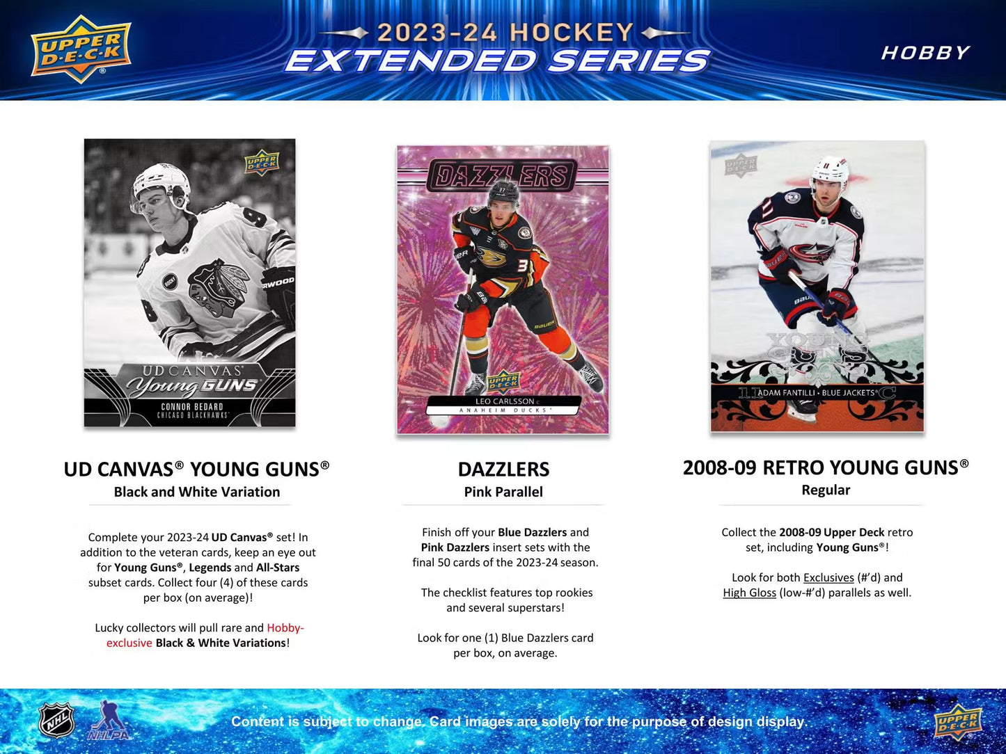 2023-24 NHL Hockey Upper Deck Extended Series Hobby Box