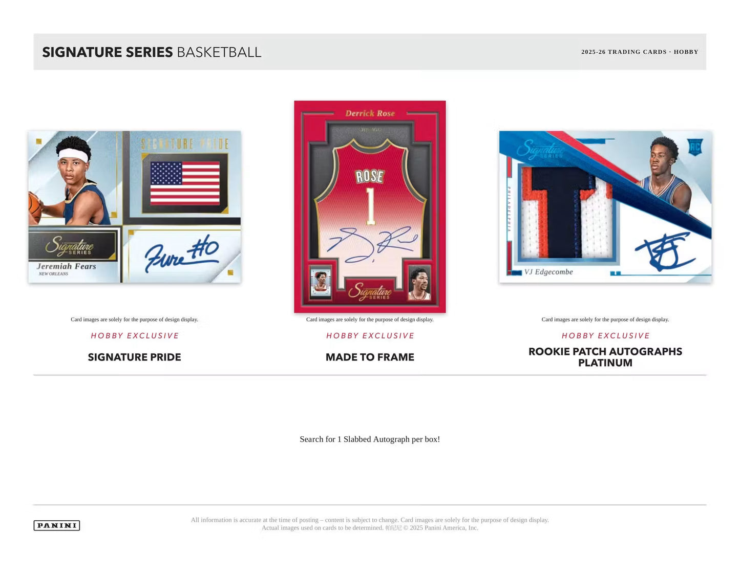 2025-26 NBA Panini Signature Series Basketball Hobby Box