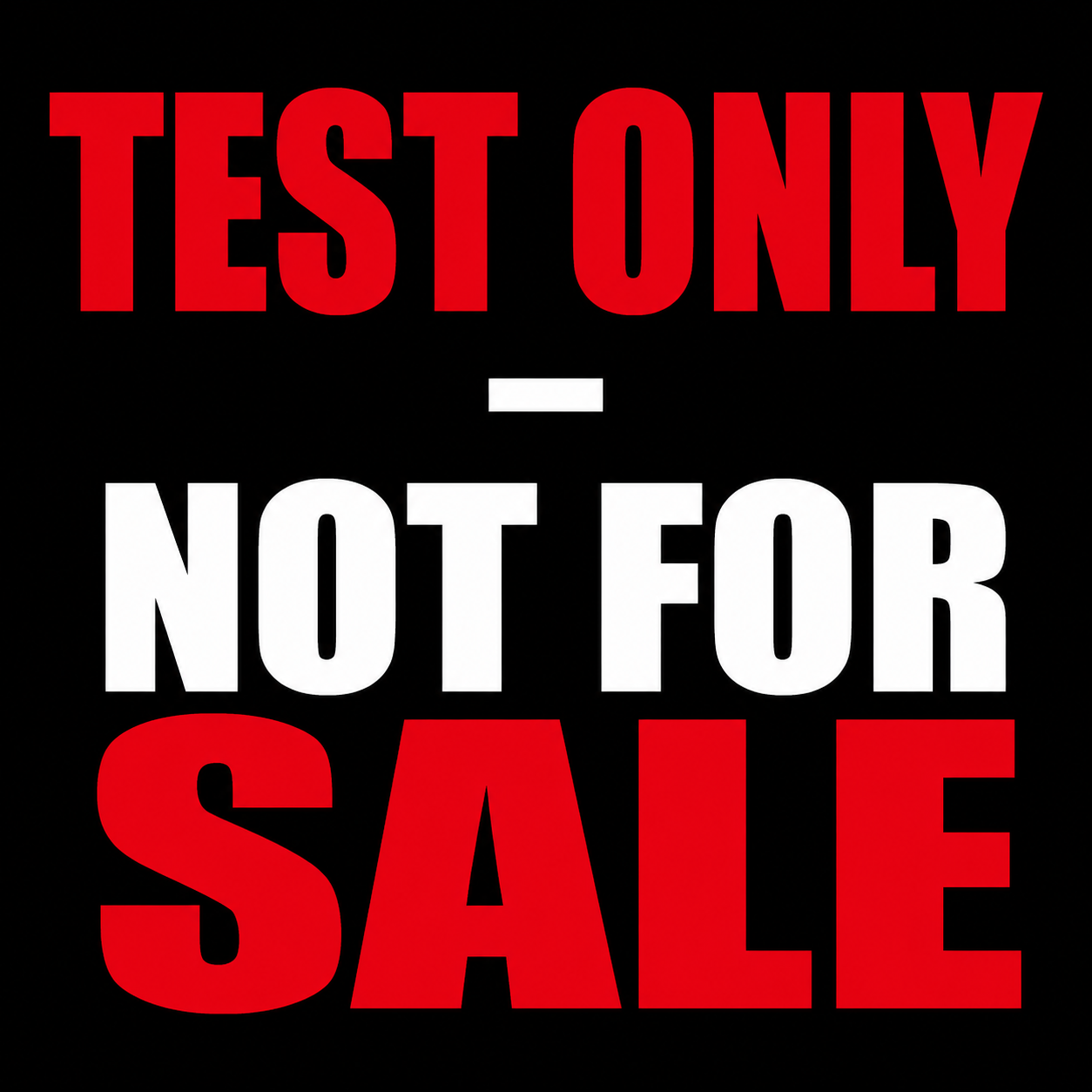 eBay Test Break - NOT FOR SALE