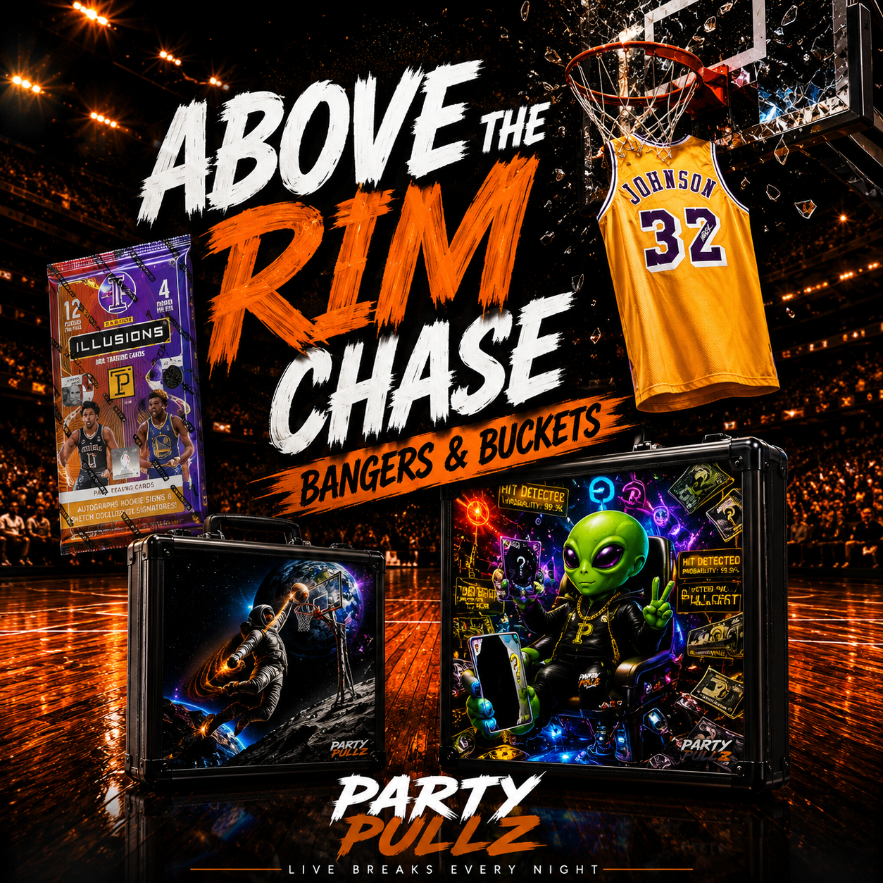 1/2 CASE (10 Boxes) x 2020-21 NBA Panini Illusions Asia T Mall + 1 x Magic Johnson  Custom Autographed Jersey + 4 x Bambino Display Cases -Pick Your Team -8/13/2026