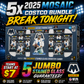 5 x Box 2025 NFL Mosaic Football Costco Bundle Pick Your Team