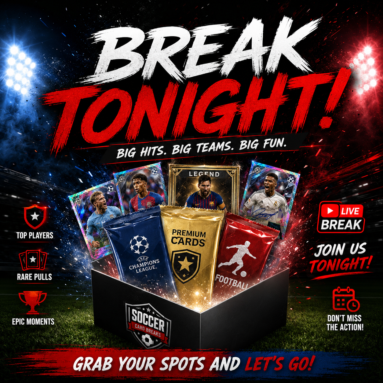 BREAK #2 -  2020-21 Mosaic Soccer Hobby PYT (Pick Your Team) 6-16-2026