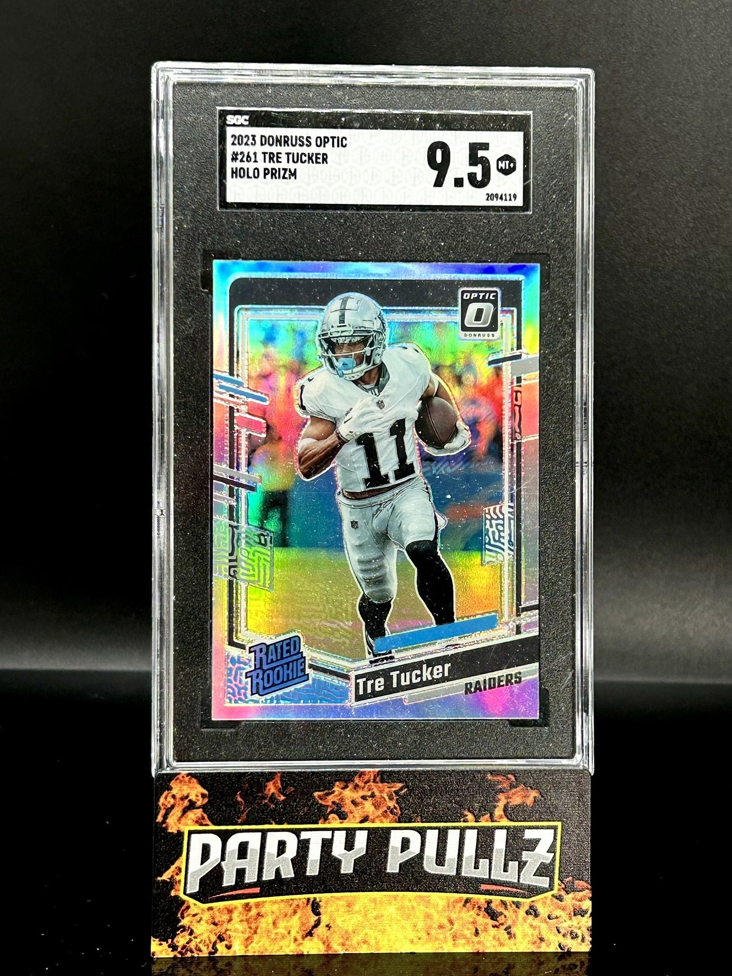 2023 Donruss Optic #261 Tre Tucker Rated Rookie Holo Prizm SGC 9.5