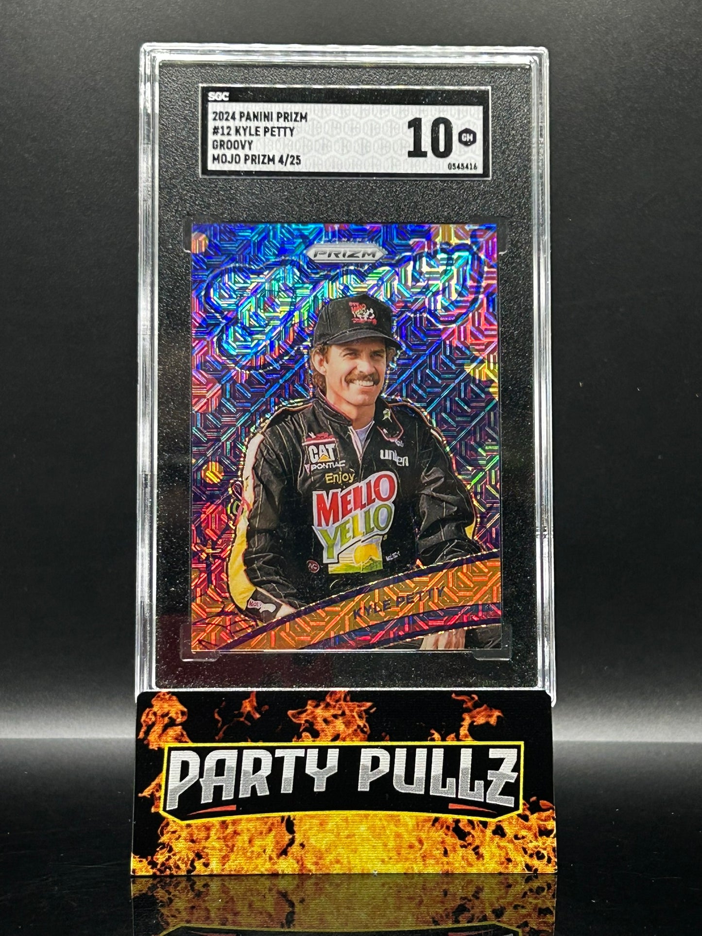 2024 Panini Prizm Kyle Petty Groovy Mojo Prizm #12 /25 – SGC 10 Gem Mint - POP 1