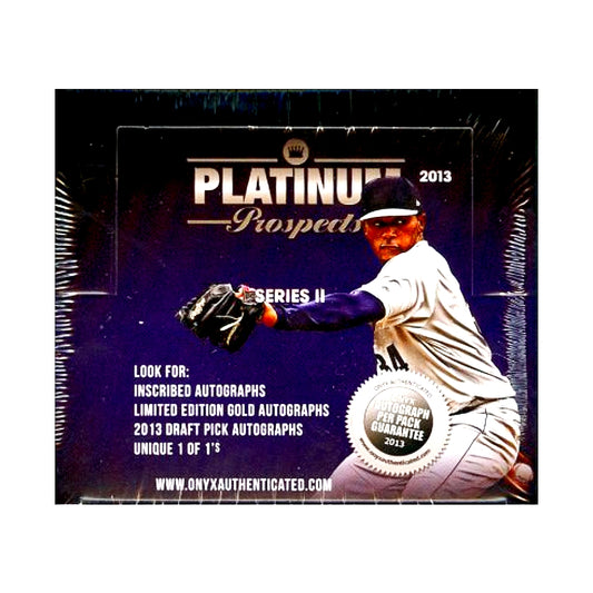 2013 Onyx Platinum Prospects Series 2 MLB Baseball Hobby Box