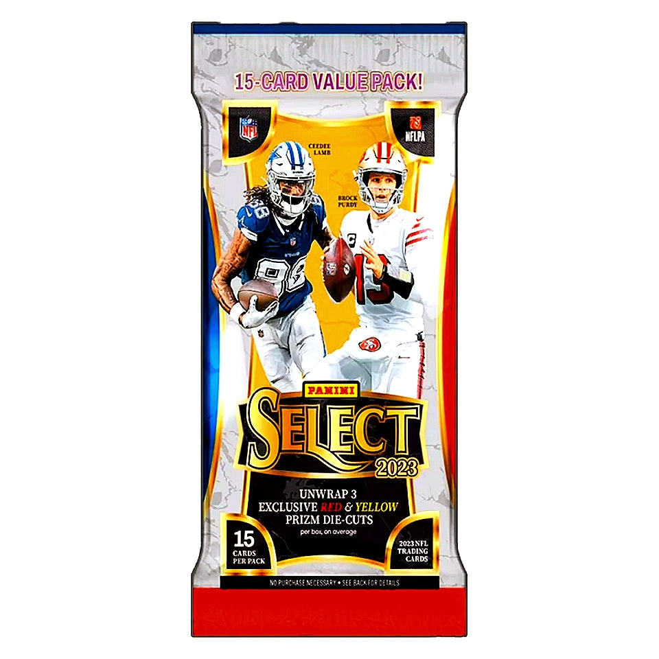 2023 Panini Select Football Jumbo Value Fat Pack Cello Pack