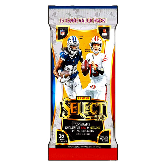 2023 Panini Select Football Jumbo Value Fat Pack Cello Pack