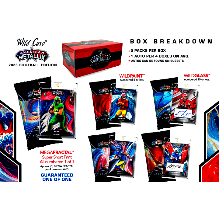 2023 Wild Card American Metallix NFL Football Promo Box