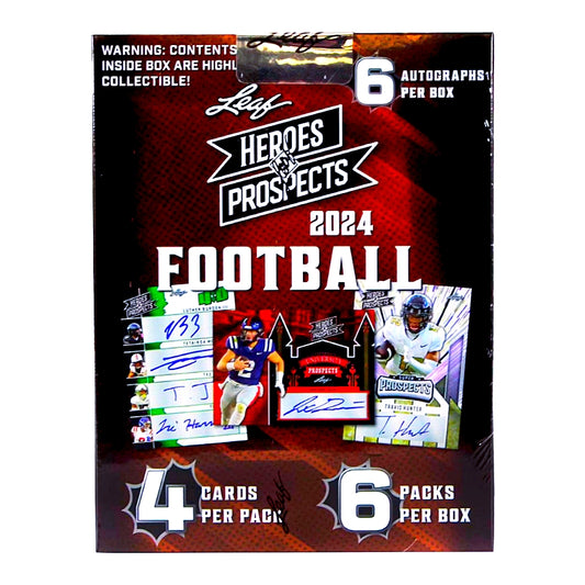 2024 Leaf Heroes & Prospects Football Hobby Box