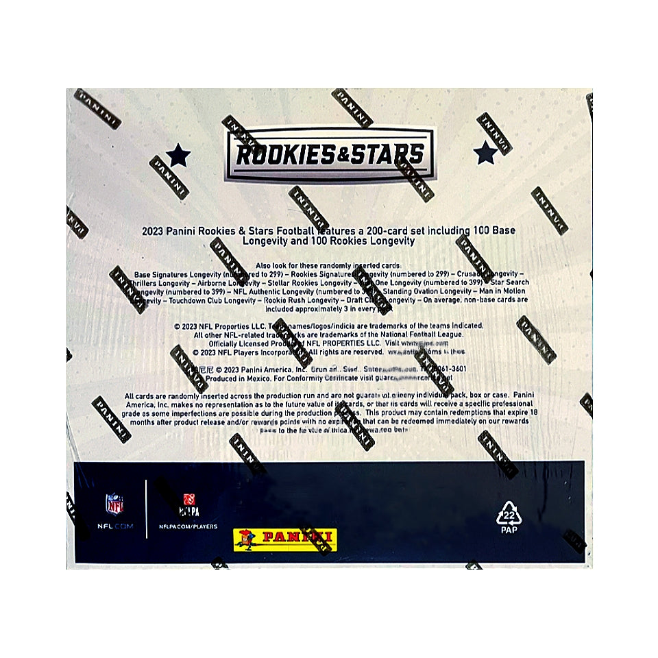 2023 Panini Rookies & Stars Longevity Football Mega Box