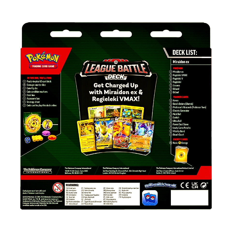 Pokémon TCG: Miraidon ex League Battle Deck Box "2023"