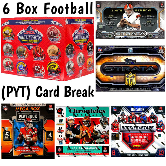6 Box Football Pick Your Team (PYT) Card Break