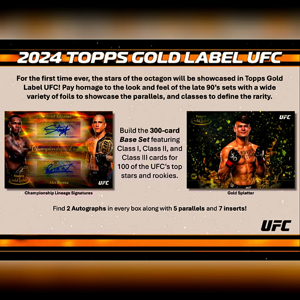 2024 Topps Gold Label UFC Hobby Box