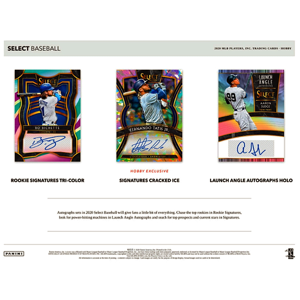 2020 Panini Select Baseball Hobby Box