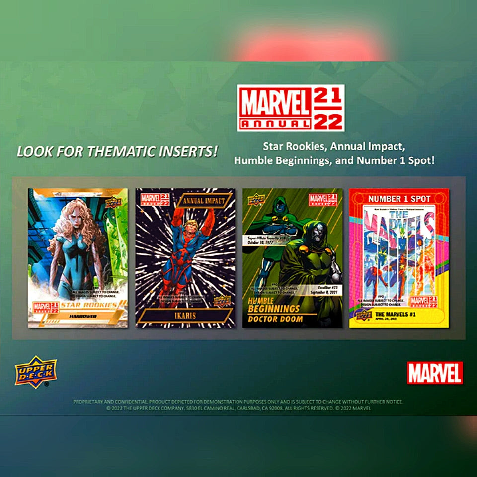 2021-22 Upper Deck Marvel Annual Hobby Box