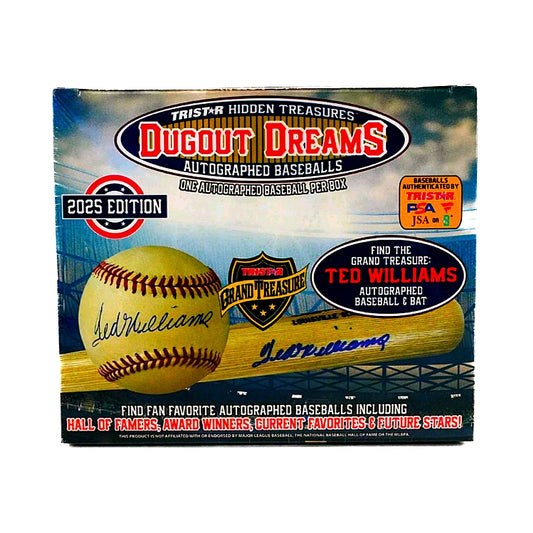 TRISTAR Hidden Treasures: Dugout Dreams Autographed Baseball 2025 Edition Hobby Box