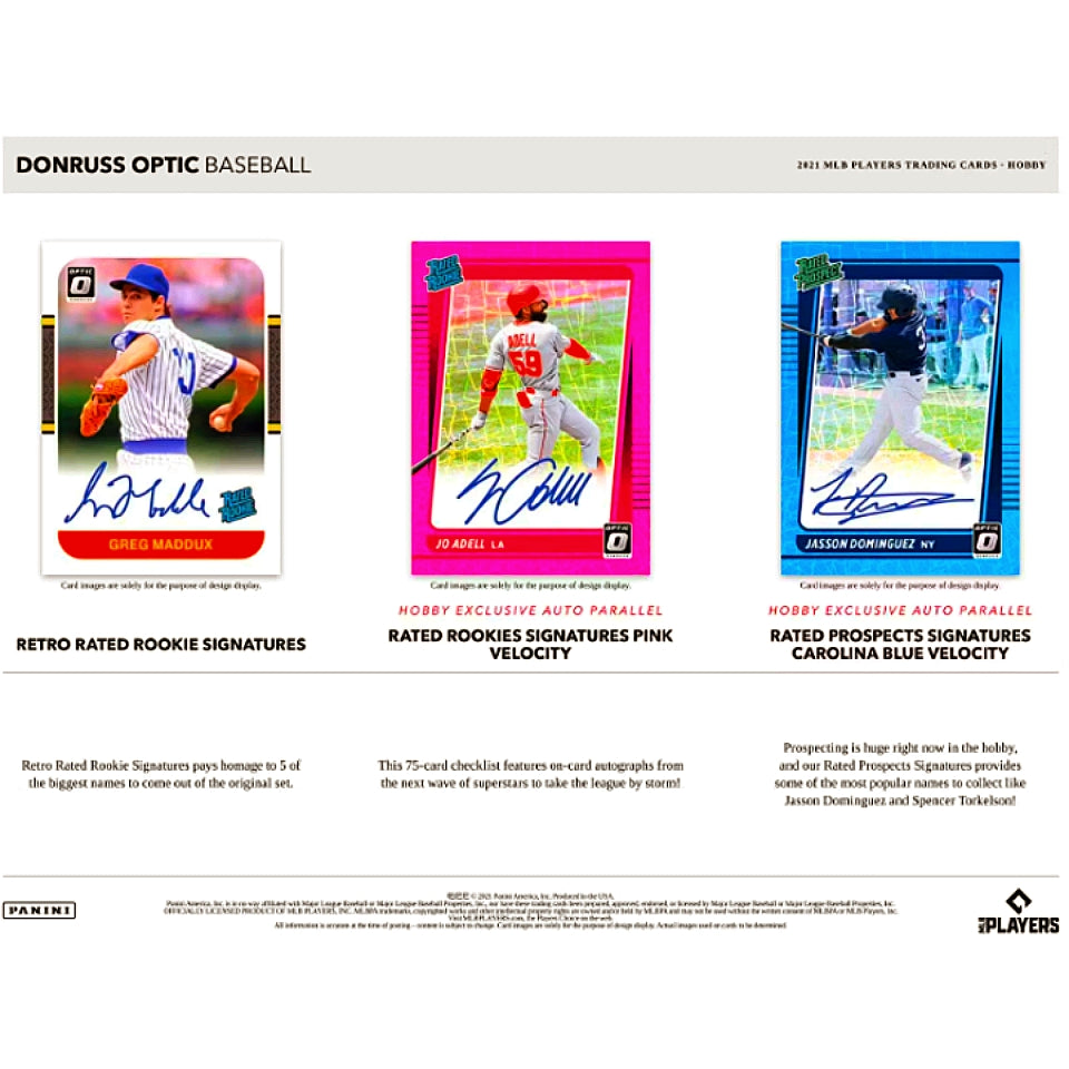 2021 Panini Donruss Optic Baseball Hobby Box