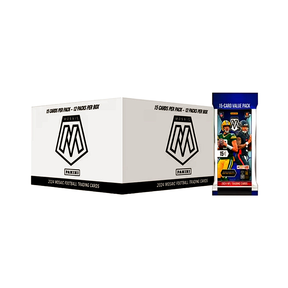 2024 Panini Mosaic Football Jumbo Value Fat Pack Cello Box
