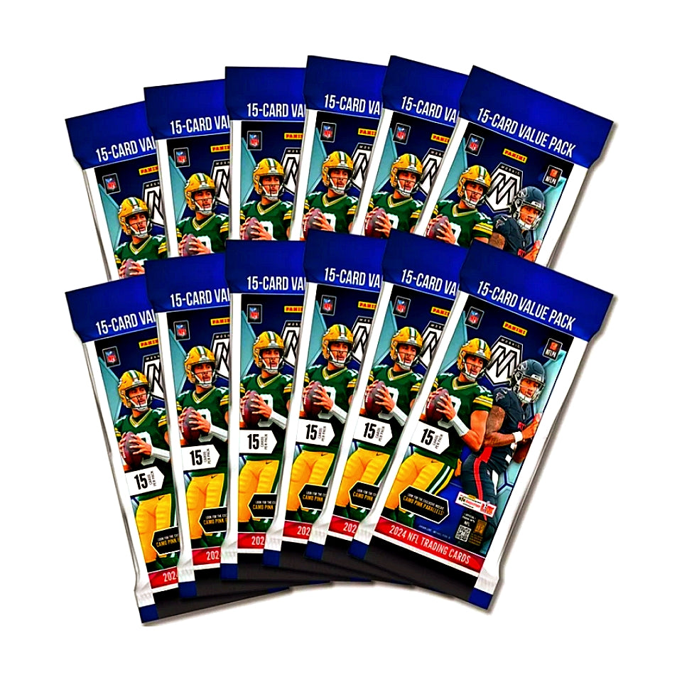 2024 Panini Mosaic Football Jumbo Value Fat Pack Cello Box