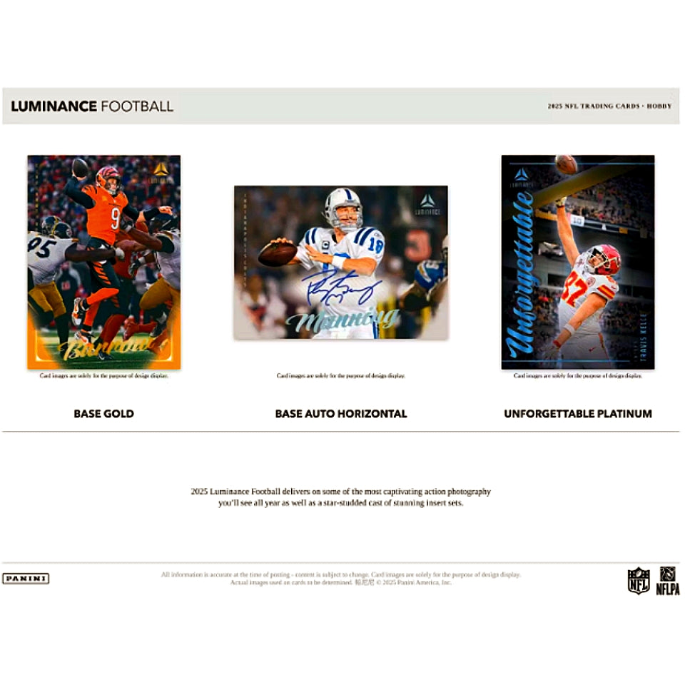 2025 Panini NFL Luminance Football Hobby Box
