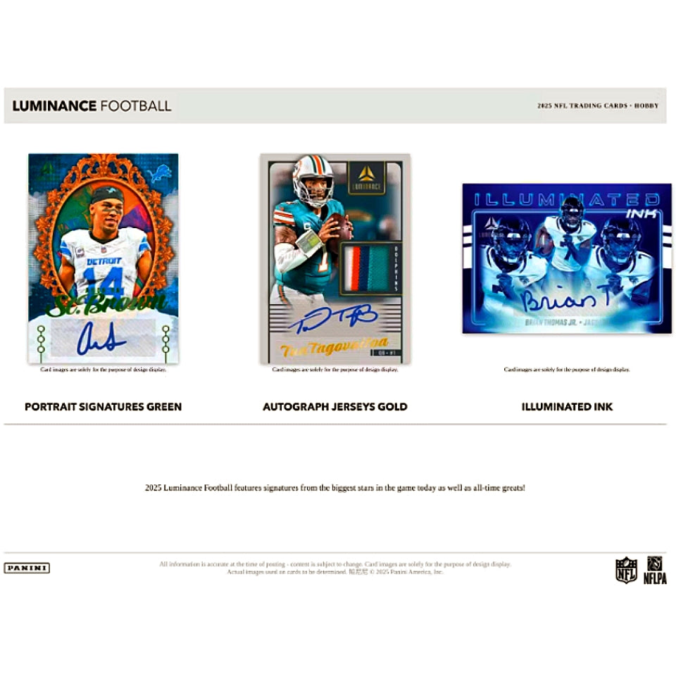 2025 Panini NFL Luminance Football Hobby Box