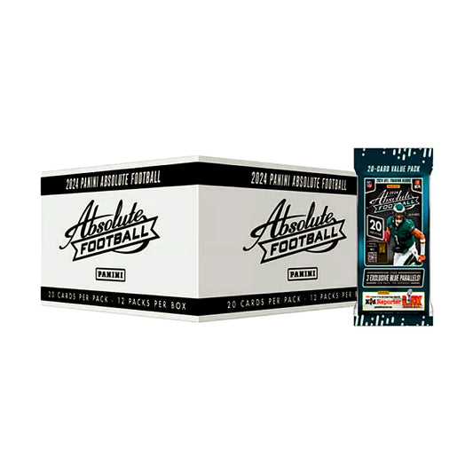 2024 Panini Absolute Football Jumbo Value Fat Pack Cello Box