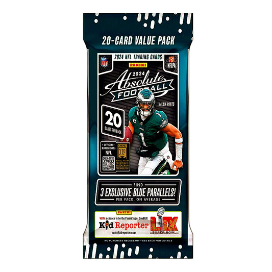 2024 Panini Absolute Football Jumbo Value Fat Pack Cello Pack