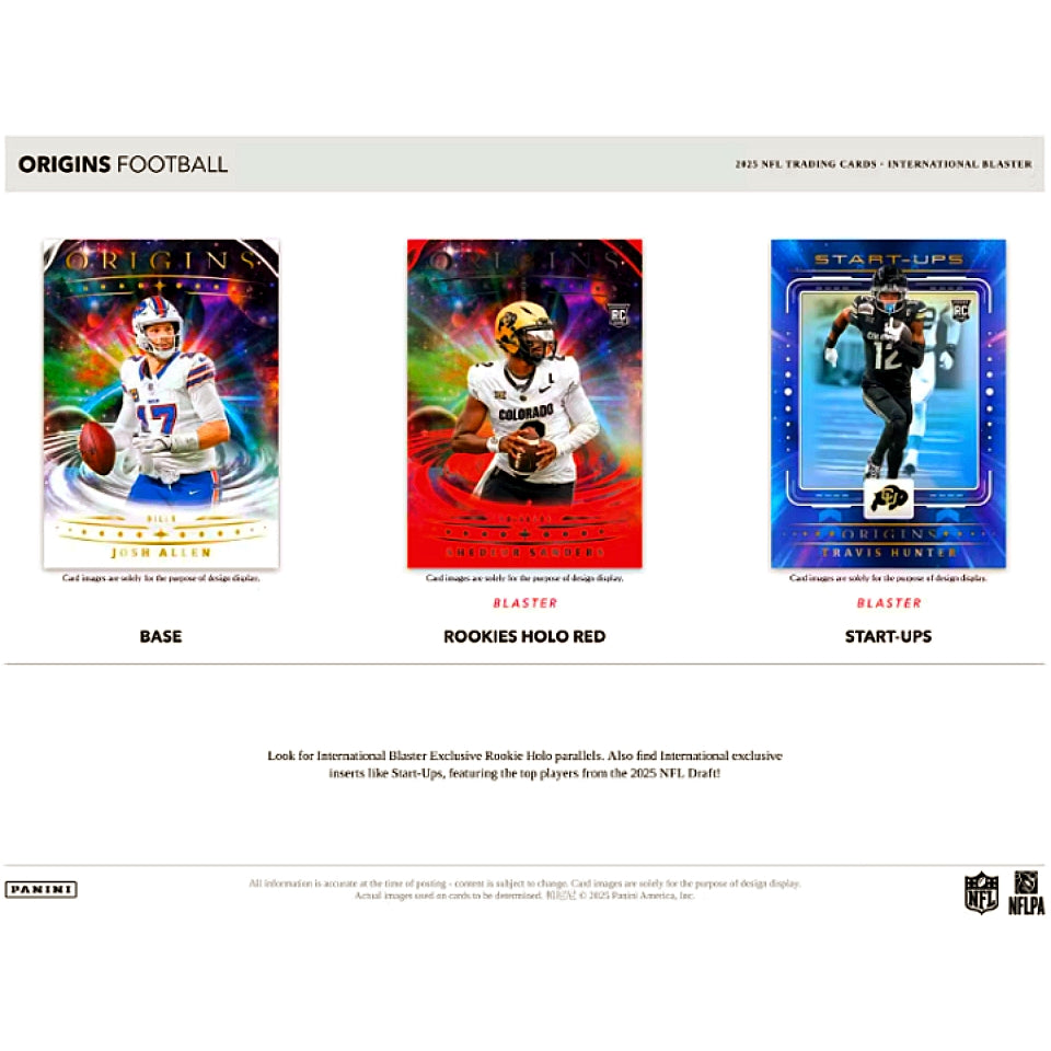 2025 Panini Origins Football International Blaster Box