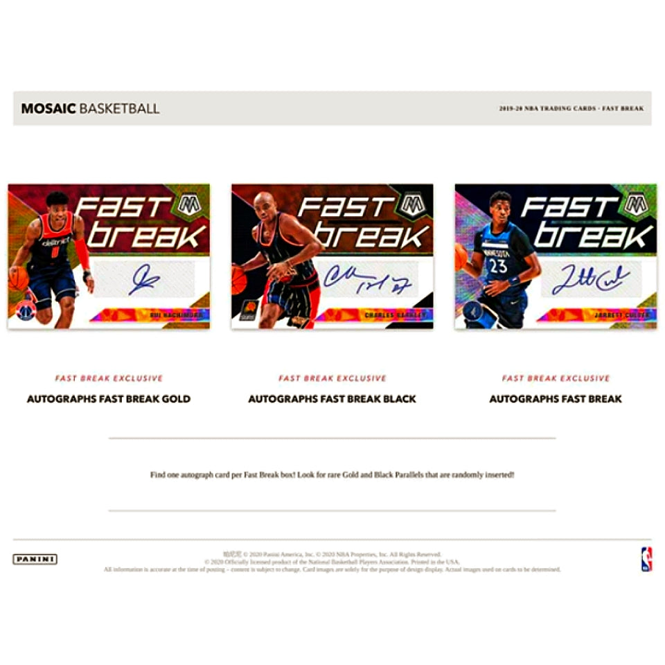 2019-20 Panini Mosaic Basketball Fast Break Box