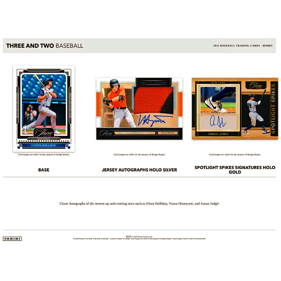 2025 Panini Three & Two Baseball Hobby Box