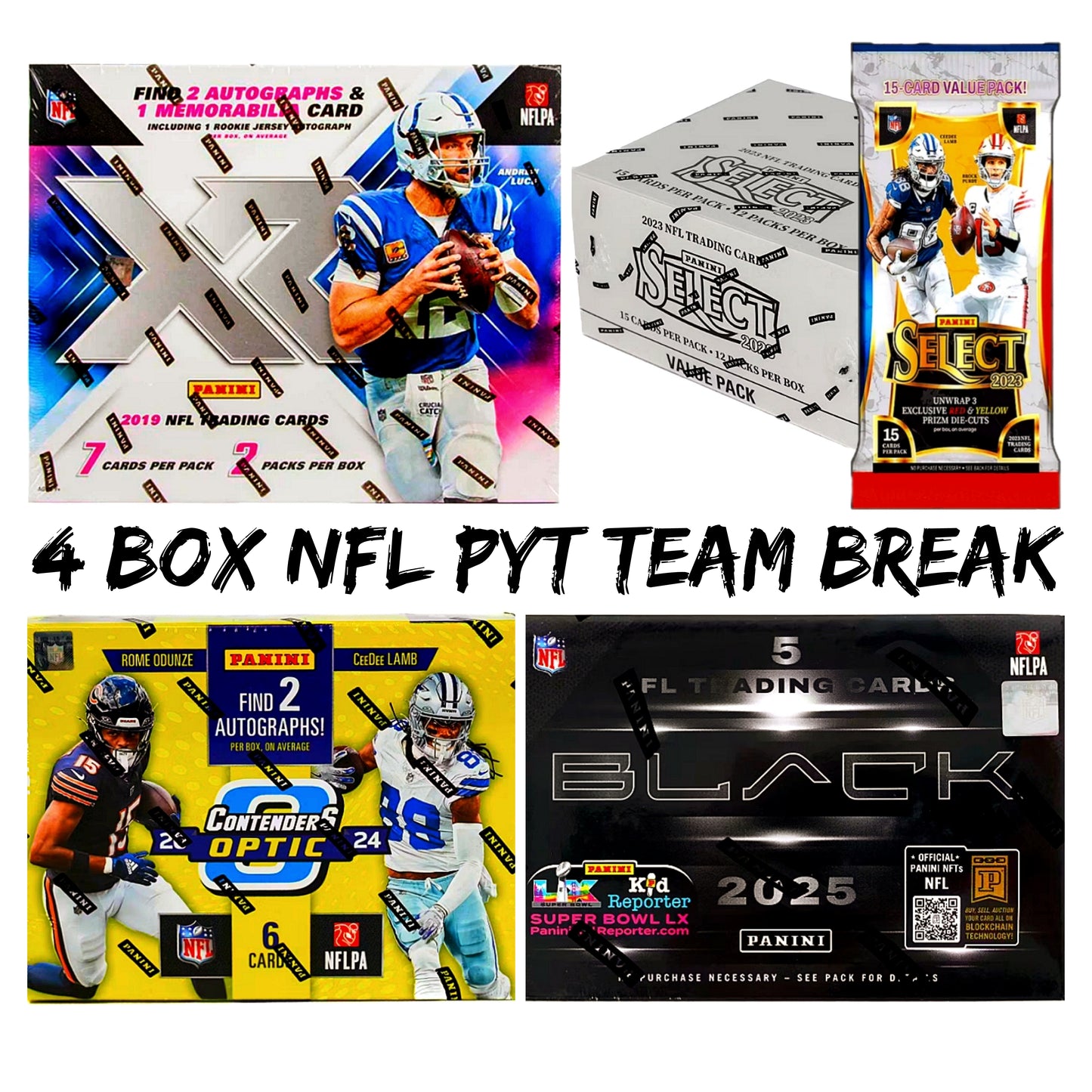 4 Box NFL PYT Team Break