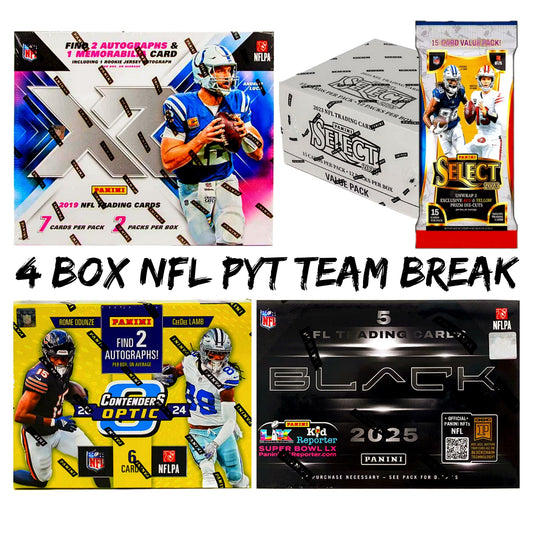 4 Box NFL PYT Team Break